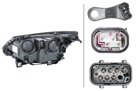 Hella Koplamp BMW 5 E60 07/03-03/07 Rechts H7/H7 | 1EF 008 673-081