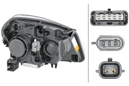 Hella Koplamp Nissan Qashqai 07-10 Links Xenon | 1EF 238 042-111