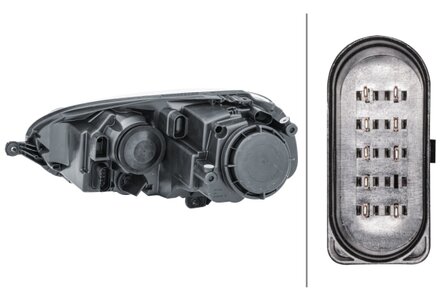 Hella Koplamp VW Golf V GTI 10/04-04/09 Rechts | 1EG 247 007-621