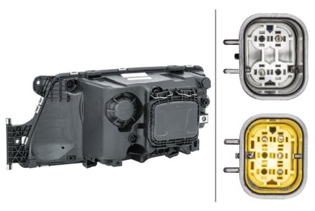 Hella Koplamp Man TGX 07- Rechts z/lhr H7 | 1EH 354 987-021