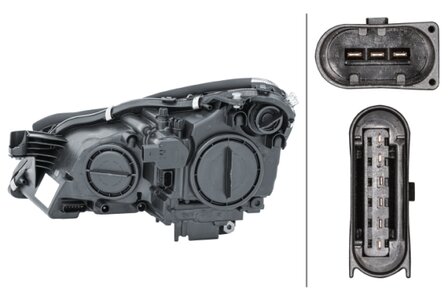 Hella Koplamp MB CLS 350-500 C219 10/04- Rechts H7 | 1EL 008 821-021