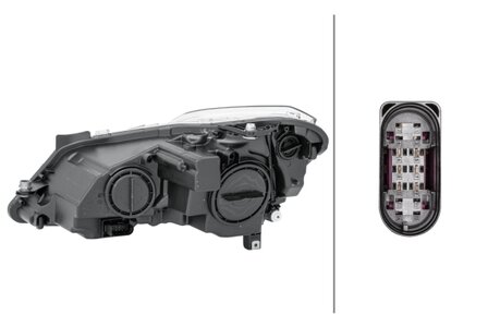 Hella Koplamp MB E coupe/cabrio 09-13 Rechts H7 | 1EL 009 647-921