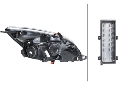 Hella Koplamp Opel Meriva B Rechts 14- Halogeen AFS | 1ES 354 830-041