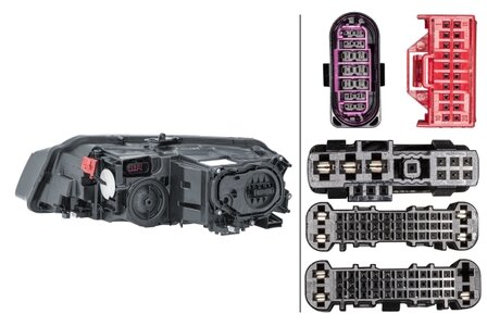 Hella Koplamp Audi A8 14- Rechts matrix led | 1EX 011 496-421