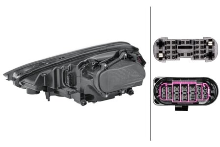 Hella Koplamp Porsche Cayenne 14- Rechts led | 1EX 011 745-161