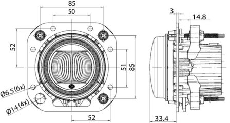 Hella Verstr led &Oslash;90mm L4060 | 1F0 011 988-121