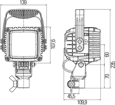 Hella Werklamp PowerBeam 3000 led 9-33V opsteek | 1GA 996 192-051