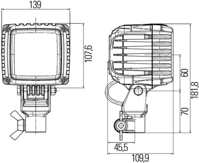 Hella Werklamp PowerBeam 3000 led 9-33V | 1GA 996 192-181