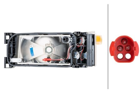 Hella Koplamp Scania 4 96- Rechts H4 linksverkeer | 1LG 007 150-121