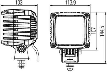 Hella Werklamp PowerBeam 2000 led 9-33V verreik | 1GA 996 189-051