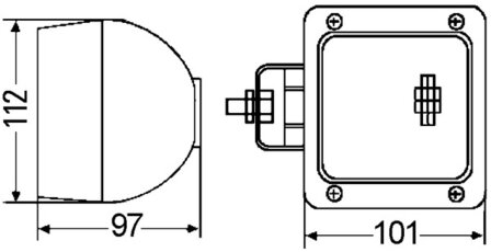 Hella Werklamp UltraBeam Zijmontage 24V Links | 1GA 997 506-217