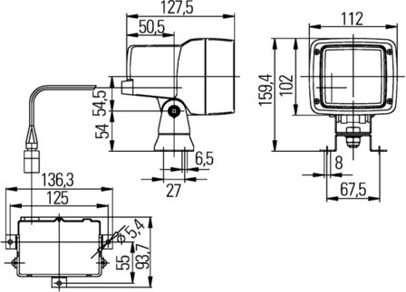 Hella Werklamp UltraBeam Xenon 24V D1S | 1GA 998 534-231