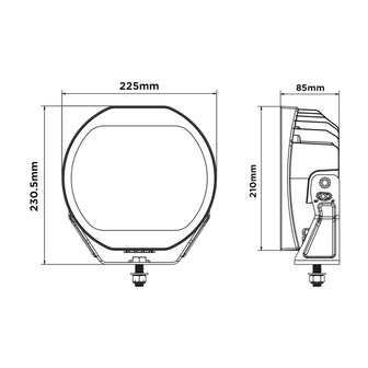 Boreman HALO LED Verstraler + Flitser + Dual Color DRL