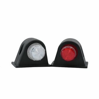 Set LED Breedtelampen 10-30V Rood + Wit (Set)