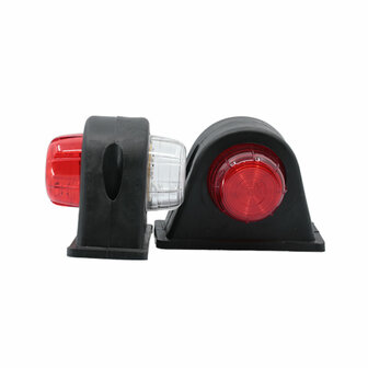 Set LED Breedtelampen 10-30V Rood + Wit (Set)