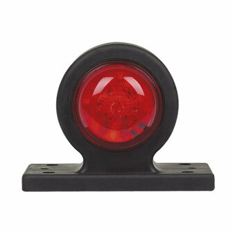 Set LED Breedtelampen kort 10-30V Wit + Rood (set)