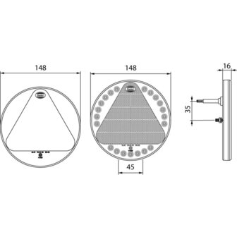 Led Achterlicht Plat