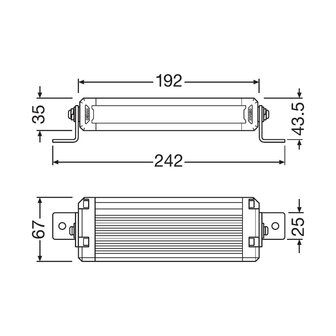 Osram LED Lightbar Verstraler VX180-SP SR 20cm