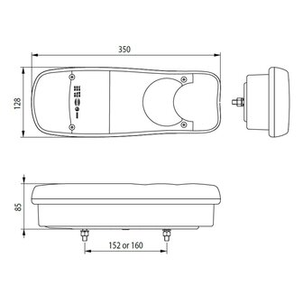 Led Achterlicht 6 Functies Links