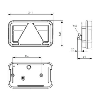 Asp&ouml;ck Multiled IV LED Achterlicht Rechts 8P Zonder Kentekenverlichting