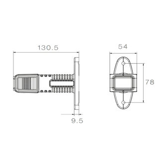 Asp&ouml;ck LED Markeringslamp Superpoint IV Lang | Links