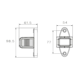 Asp&ouml;ck LED Markeringslamp Superpoint IV Kort | Rechts