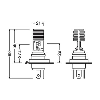 Osram HS1 HLM Easy LED Koplamp Motor 12V