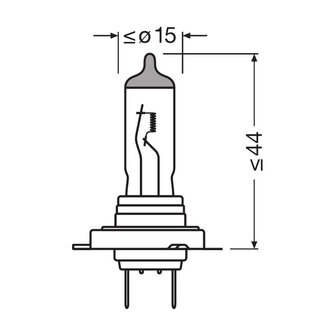 Osram H18 Halogeenlamp 12V Original Line PY26d-1