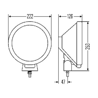 Hella Rallye 3000 Halogeen Verstraler Helder Met Stadslicht | 1F8 006 800-191