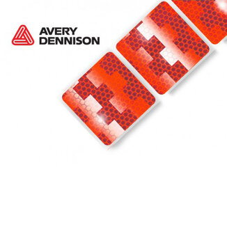 Avery V-6792 Contour Reflectietape Rood | Rol 50M