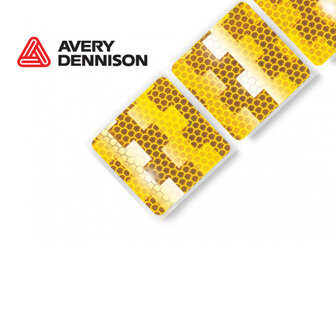 Avery V-6791 Contour Reflectietape Geel | Rol 50M