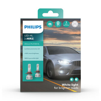 Philips HIR2 LED Koplamp 12-24V 12W 2 Stuks