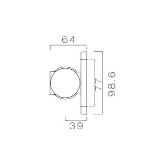 Asp&ouml;ck LED Markeringslamp Superpoint III Kort | Links/Rechts