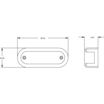 LED Achtermarkering 24V