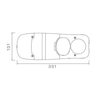 Asp&ouml;ck Eurofab Achterlicht Glas Links / Rechts