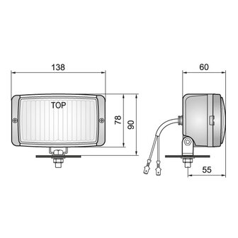 HM1 Halogeen Mistlamp Geel