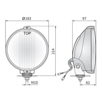 Wesem Halogeen HOS2 Chroom Verstraler 12V (LED Ring)