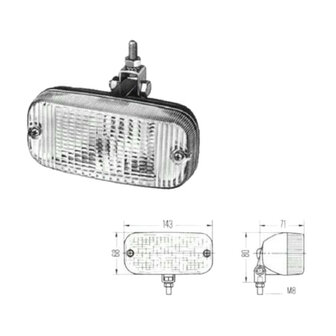 HELLA (TALMU) Dagrijverlichting 21W Geel 143x68x77mm | 2XD 964 296-131