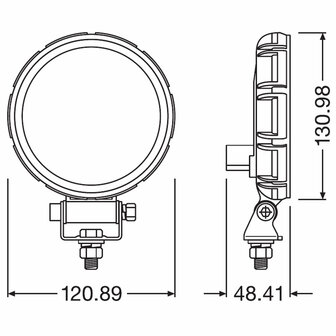 Osram LED Achteruitrijlamp Rond FX120R-WD