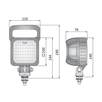 Wesem LED Werklamp 3000 LM + 50cm Kabel