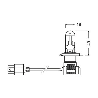 Osram H4 LED Koplamp 12V Motor Night Breaker LED ECE-goedgekeurd Per Stuk