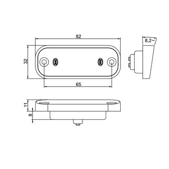 LED Kentekenverlichting 10-30V