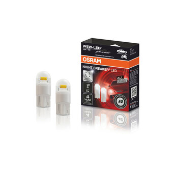 Osram W5W LED Retrofit Wit 12V Set Night Breaker LED ECE-goedgekeurd