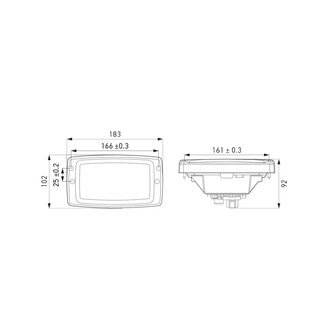 Hella LED Koplamp NovoLED met Kunststof Frame | 1SA 327 210-001