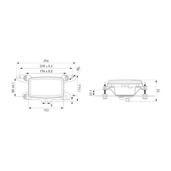 Hella LED Koplamp NovoLED met Metalen Frame | 1SA 327 210-041