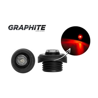 Horpol LED Positielamp Rood Ronde Montage Dark-Look