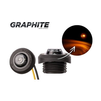 Horpol LED Positielamp Oranje Ronde Montage Dark-Look