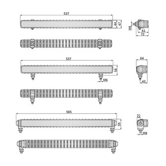 WESEM LED Lightbar Breedstraler 58,5CM | CDP1D.60280