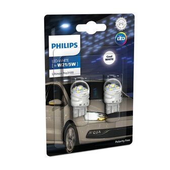 Philips W21/5W LED Retrofit Wit 12V&nbsp;2 Stuks