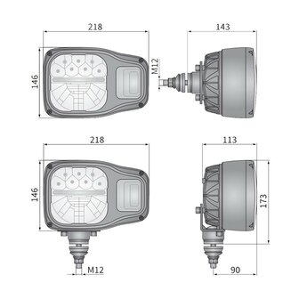 LED Koplamp Met Richtingaanwijzer Links K2